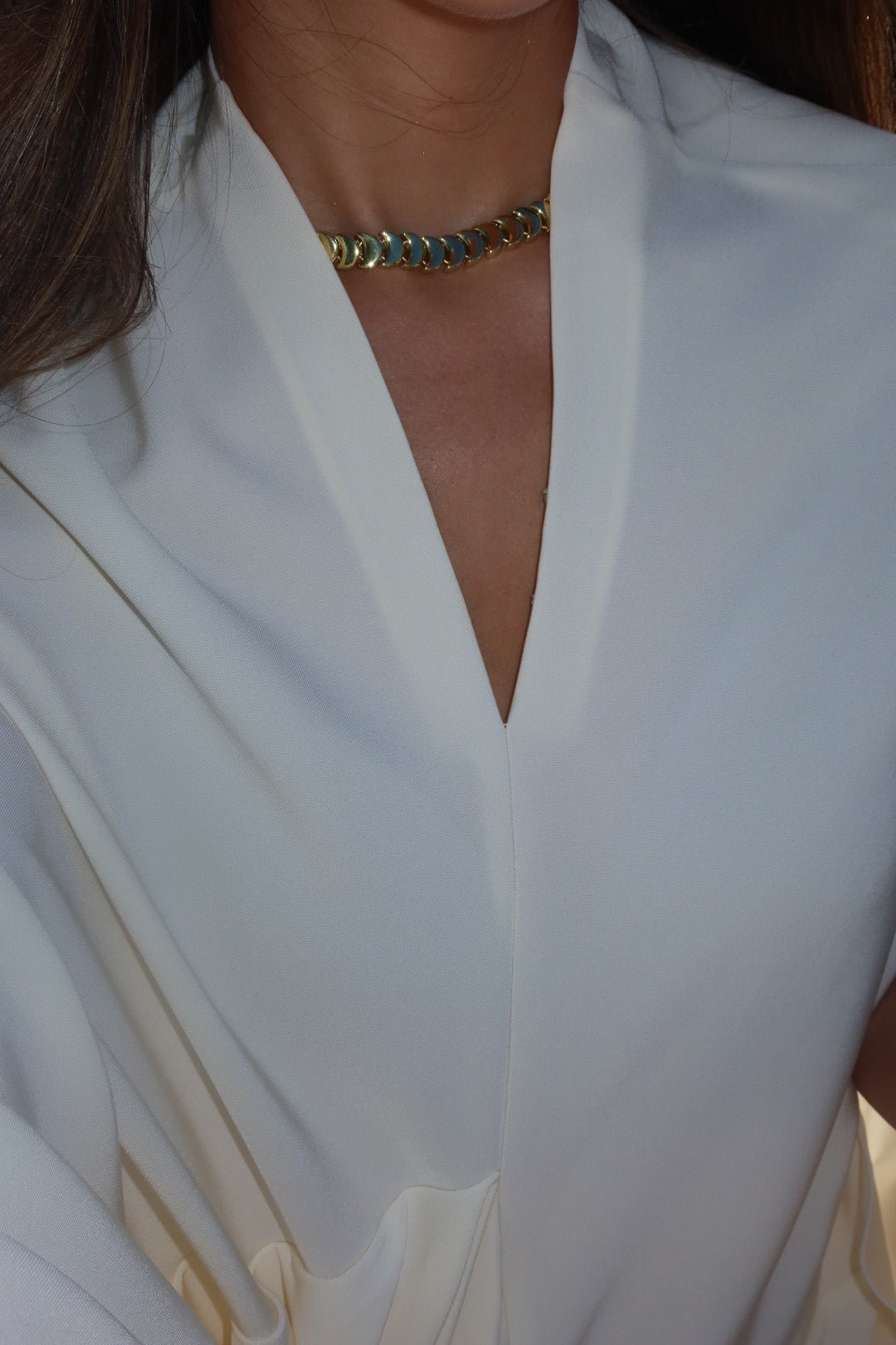 The Cream Drape Dress - NOA Jewels - 