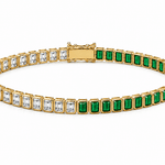 The Duchess Diamond & Emerald Tennis Bracelet - NOA Jewels -