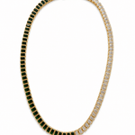 The Duchess Diamond & Emerald Tennis Necklace - NOA Jewels -