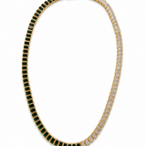 The Duchess Diamond & Emerald Tennis Necklace - NOA Jewels -