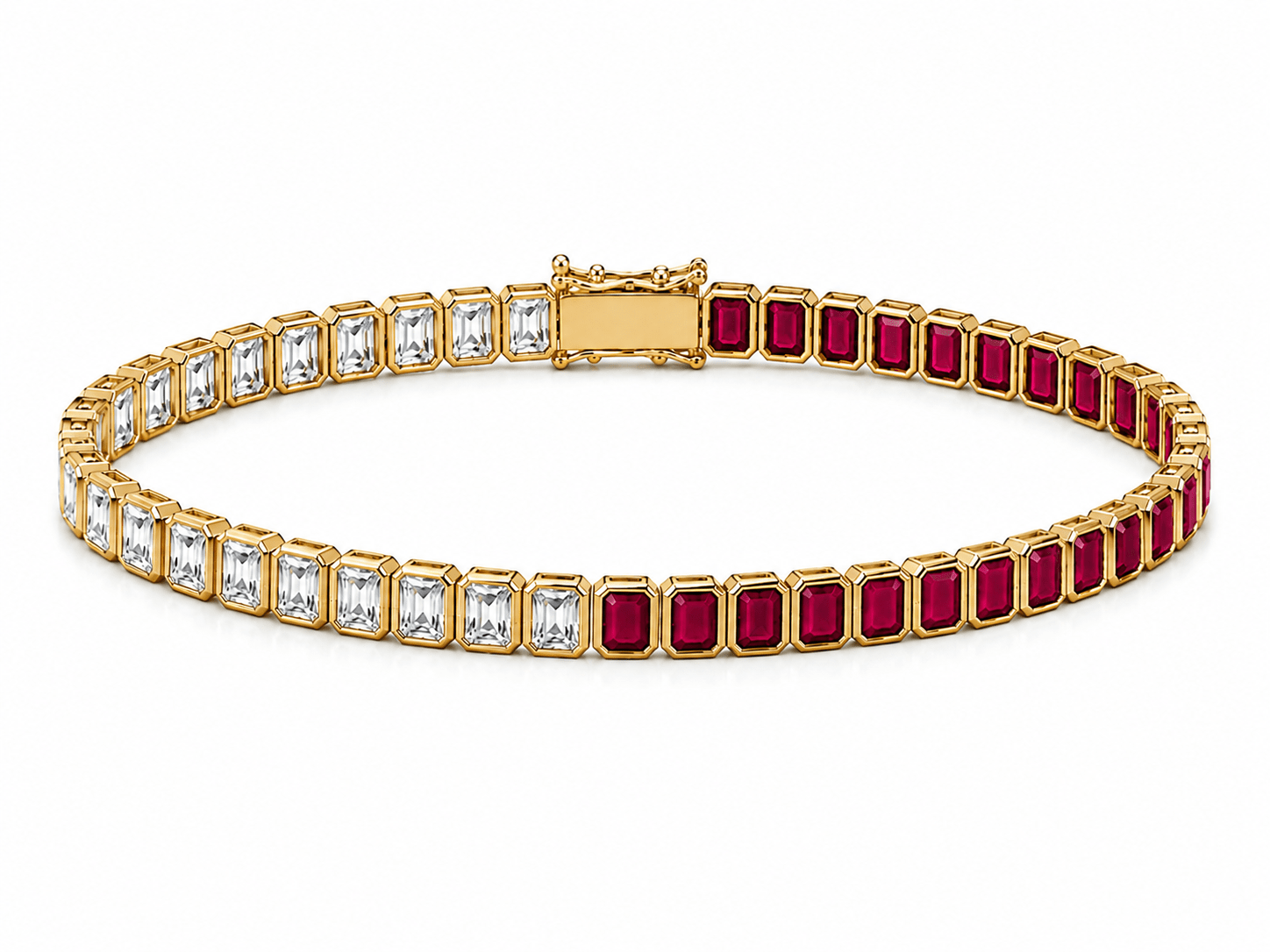 The Duchess Ruby & Diamond Tennis Bracelet - NOA Jewels -