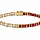 The Duchess Ruby & Diamond Tennis Bracelet - NOA Jewels -