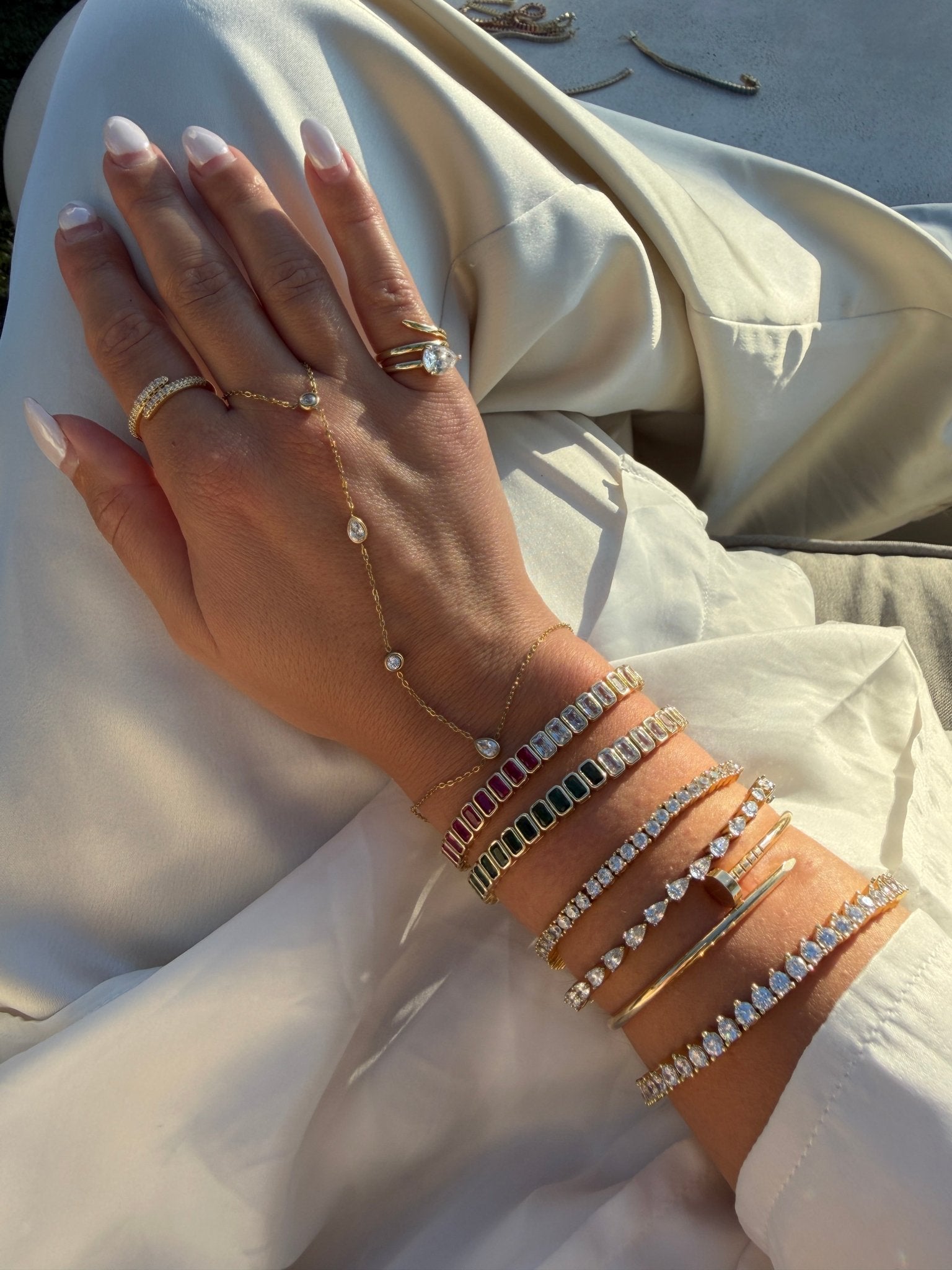The Duchess Ruby & Diamond Tennis Bracelet - NOA Jewels -