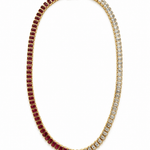 The Duchess Ruby & Diamond Tennis Necklace - NOA Jewels -