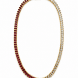 The Duchess Ruby & Diamond Tennis Necklace - NOA Jewels -