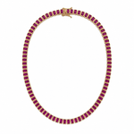 The Duchess Ruby Tennis Necklace - NOA Jewels -
