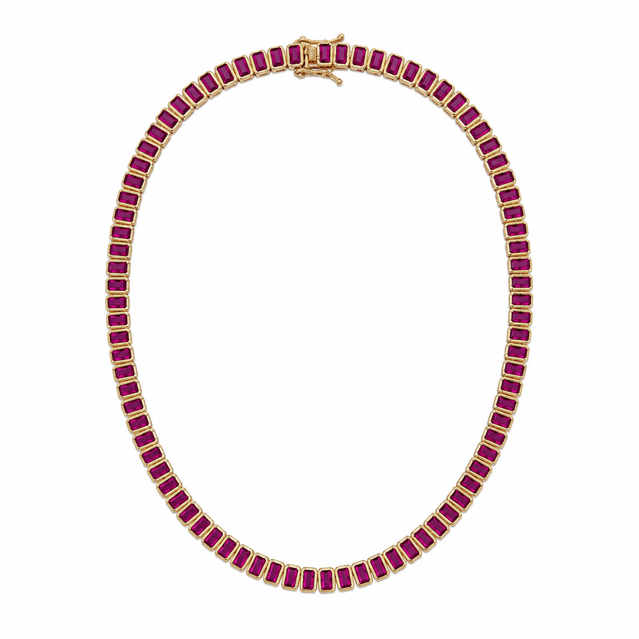 The Duchess Ruby Tennis Necklace - NOA Jewels -
