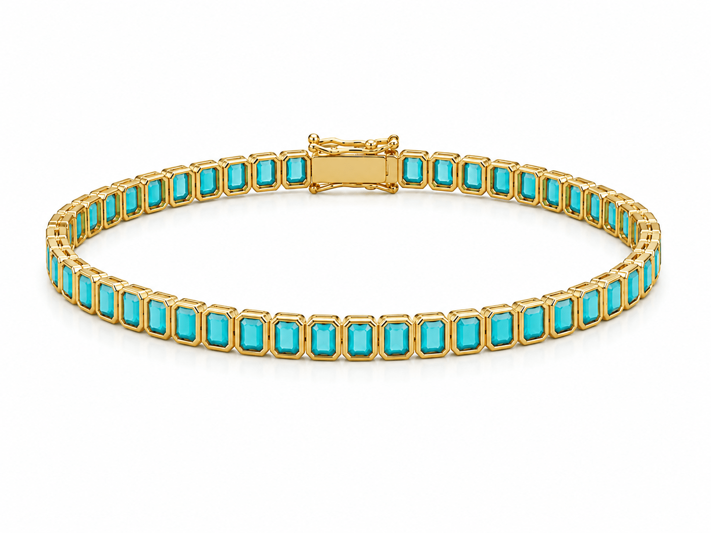 The Duchess Turquoise Tennis Bracelet - NOA Jewels -