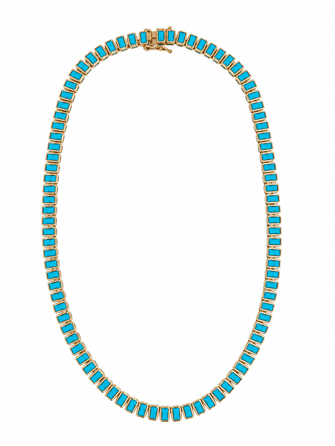 The Duchess Turquoise Tennis Necklace - NOA Jewels -