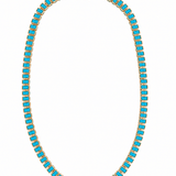The Duchess Turquoise Tennis Necklace - NOA Jewels -