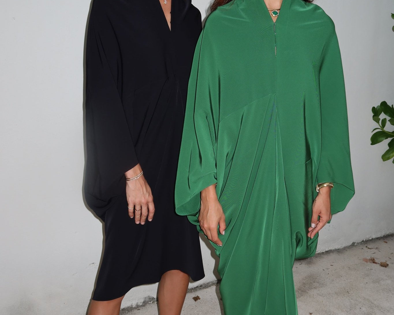 The Emerald Drape Dress - NOA Jewels - 