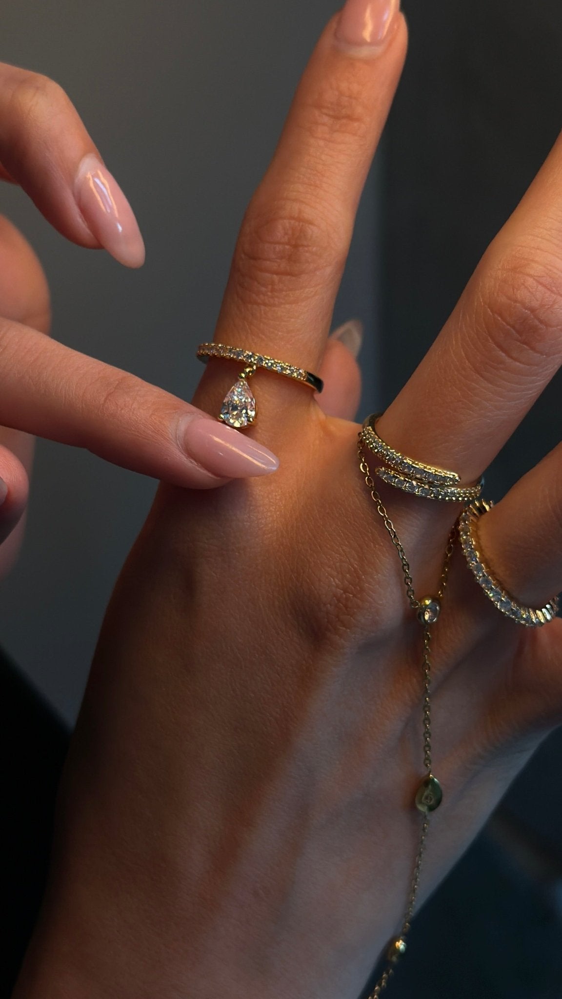 The Pear Drop Ring - NOA Jewels - Rings
