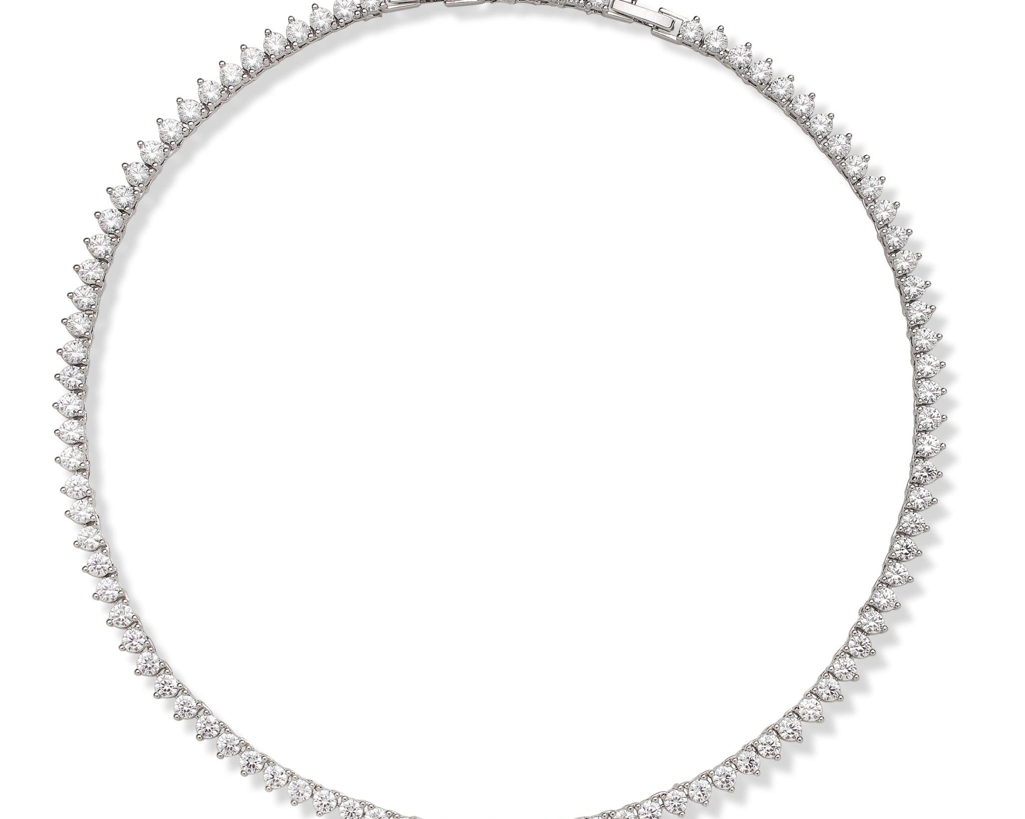 The Royal: Diamond 3 Prong Tennis Necklace - NOA Jewels -