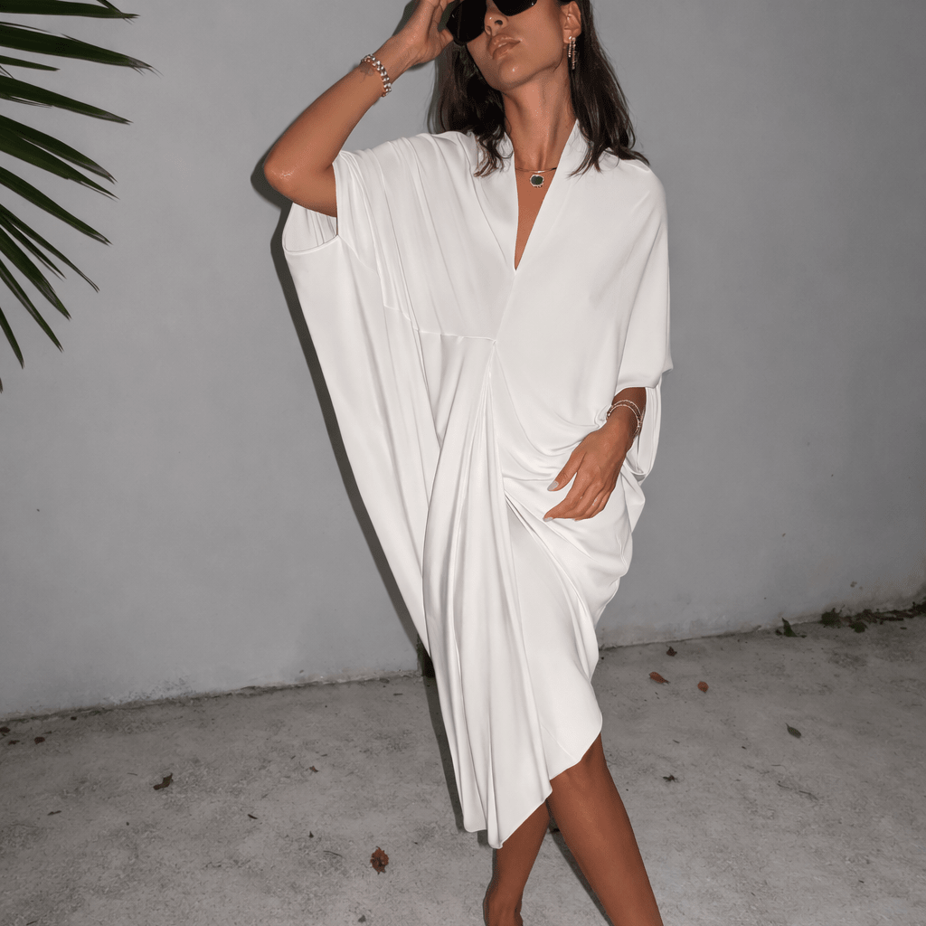 The White Drape Dress - NOA Jewels - 