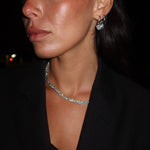 Valerie - Round Diamond Stud Huggie - NOA Jewels - 