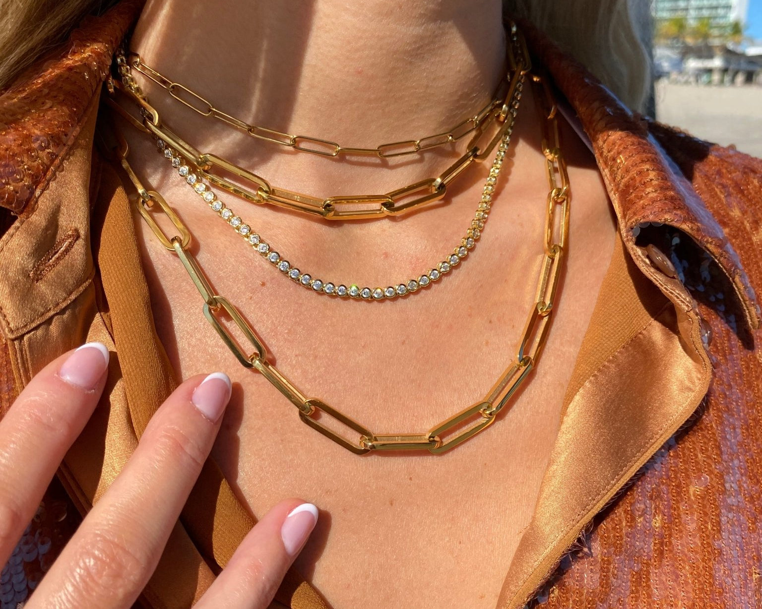 Baby Link Chain Necklace- Waterproof edition - NOA -