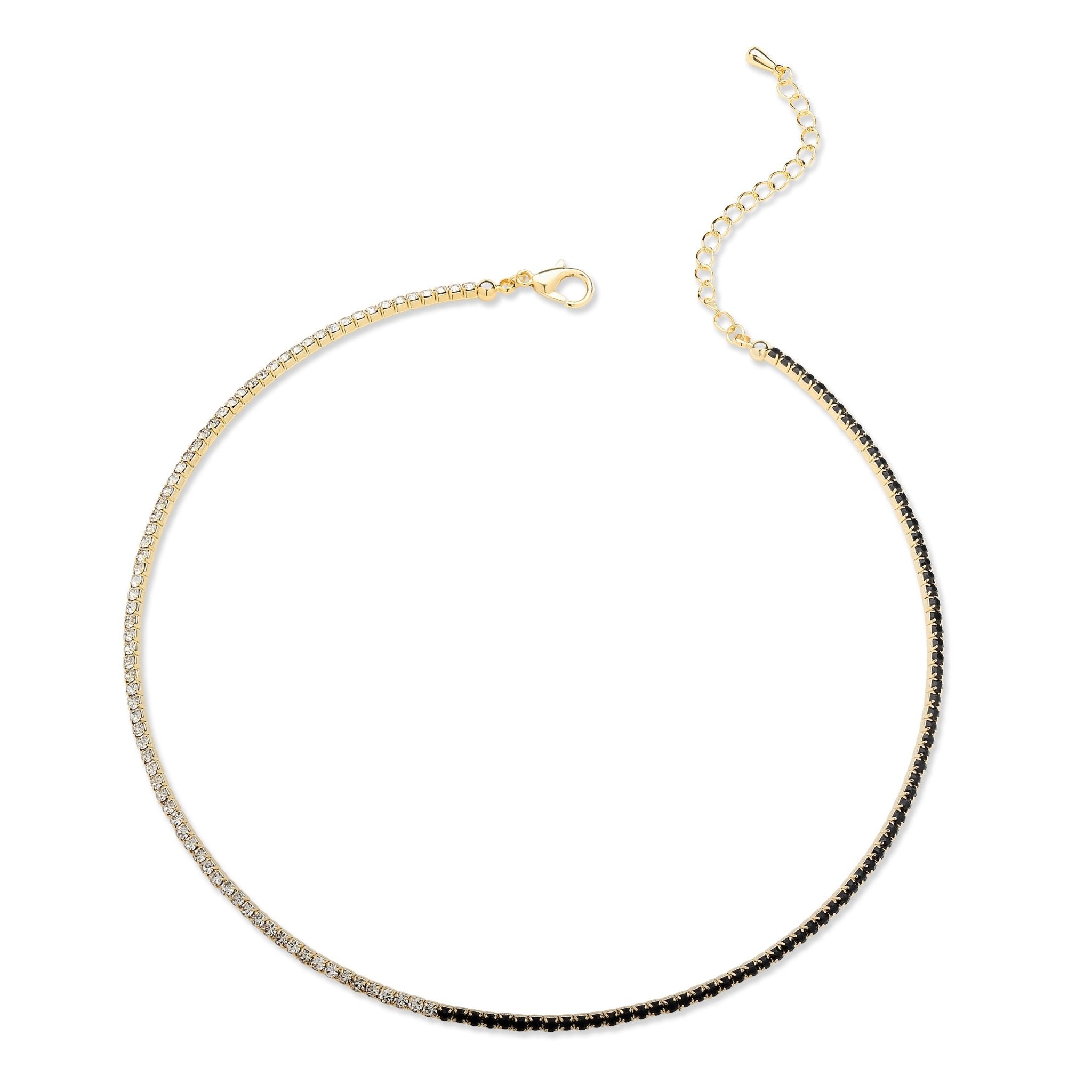 Black and White Embrace Choker - NOA -