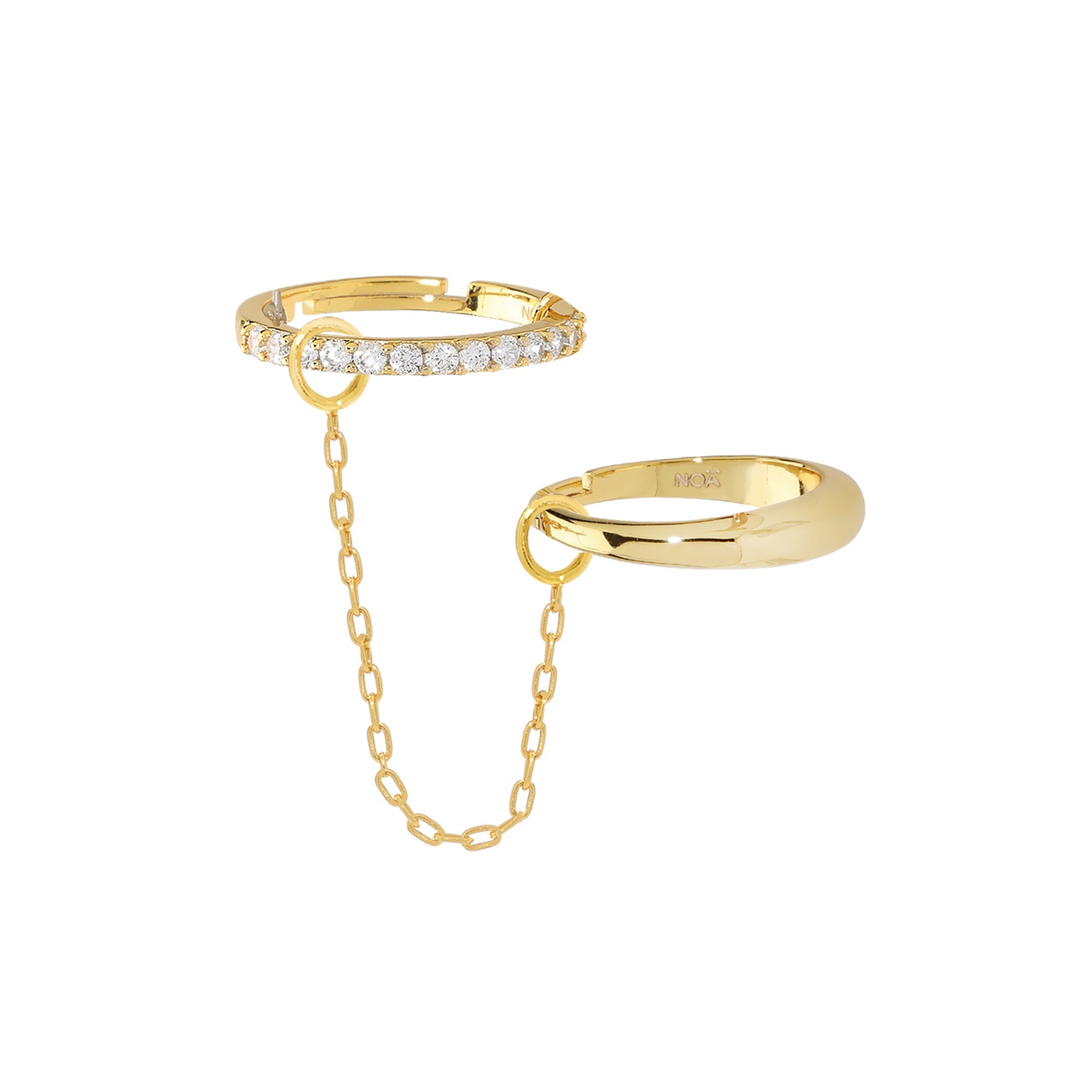 Chain Drop Rings - NOA Jewels -