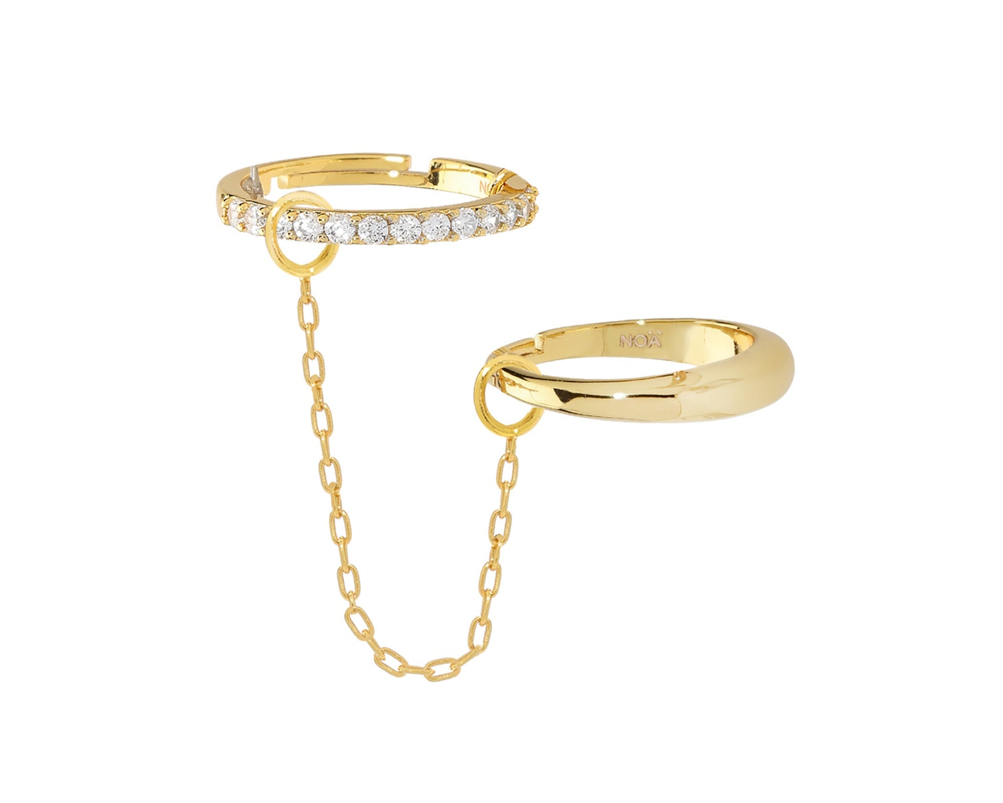 Chain Drop Rings - NOA Jewels -