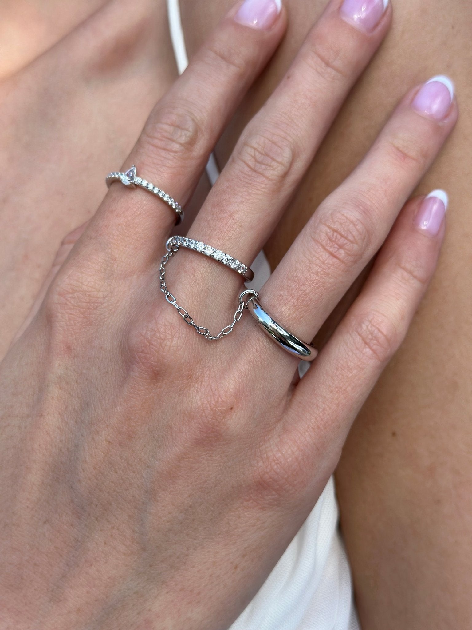 Chain Drop Rings - NOA Jewels -