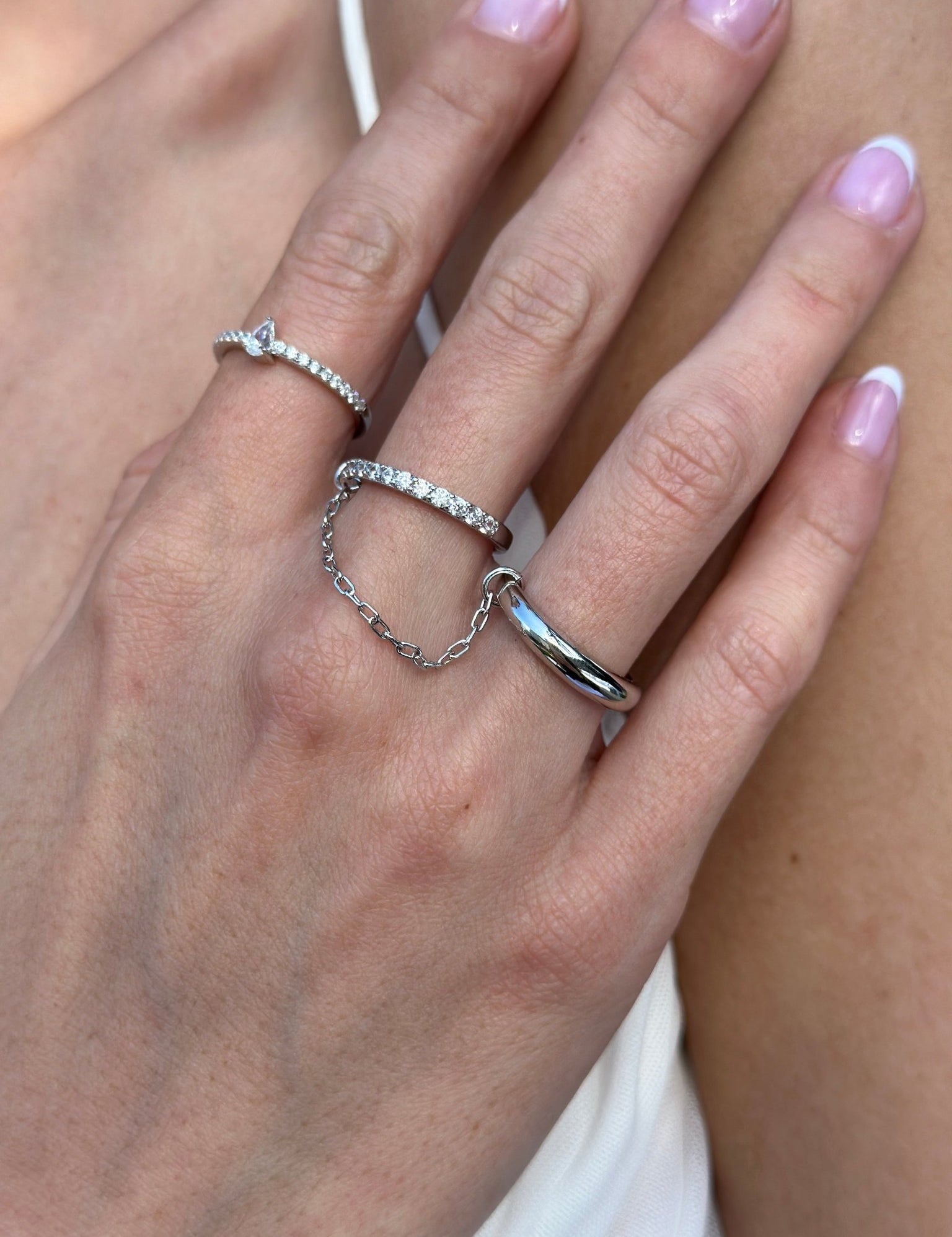 Chain Drop Rings - NOA Jewels -