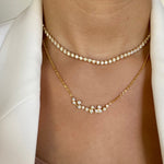 Crescent Diamond Necklace - NOA -