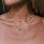 Crescent Diamond Necklace - NOA -