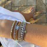 Cuban Link and Diamond Bracelet - NOA -