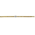 Cuban Link and Diamond Square Bracelet - NOA -