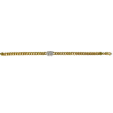 Cuban Link and Diamond Square Bracelet - NOA -