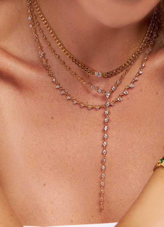 Dangling Diamond Necklace - NOA -