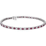 Diamond and Ruby Tennis Bracelet - NOA -