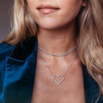 Diamond Heart Necklace - NOA -