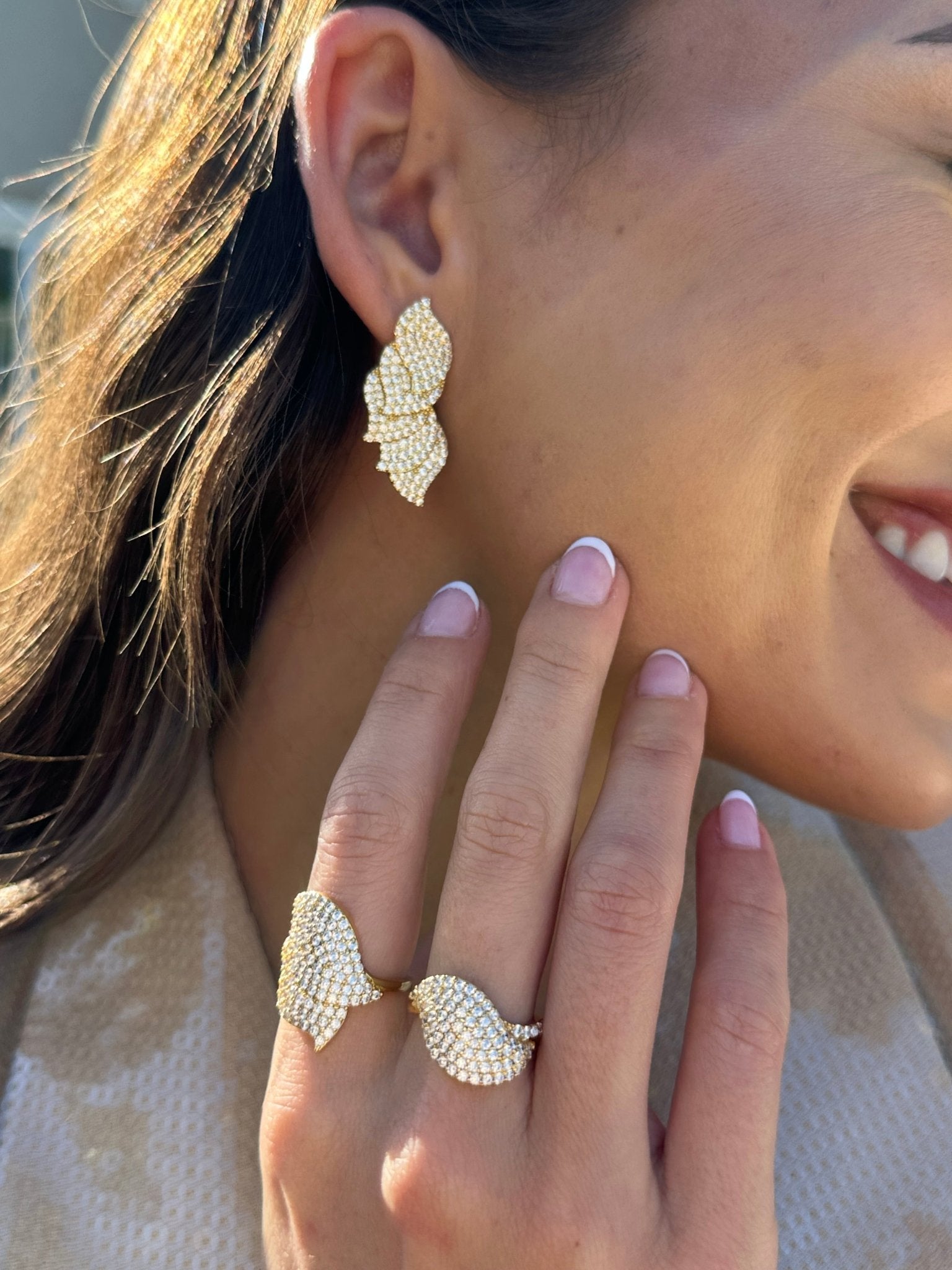 Diamond Leaf Ring - NOA Jewels -