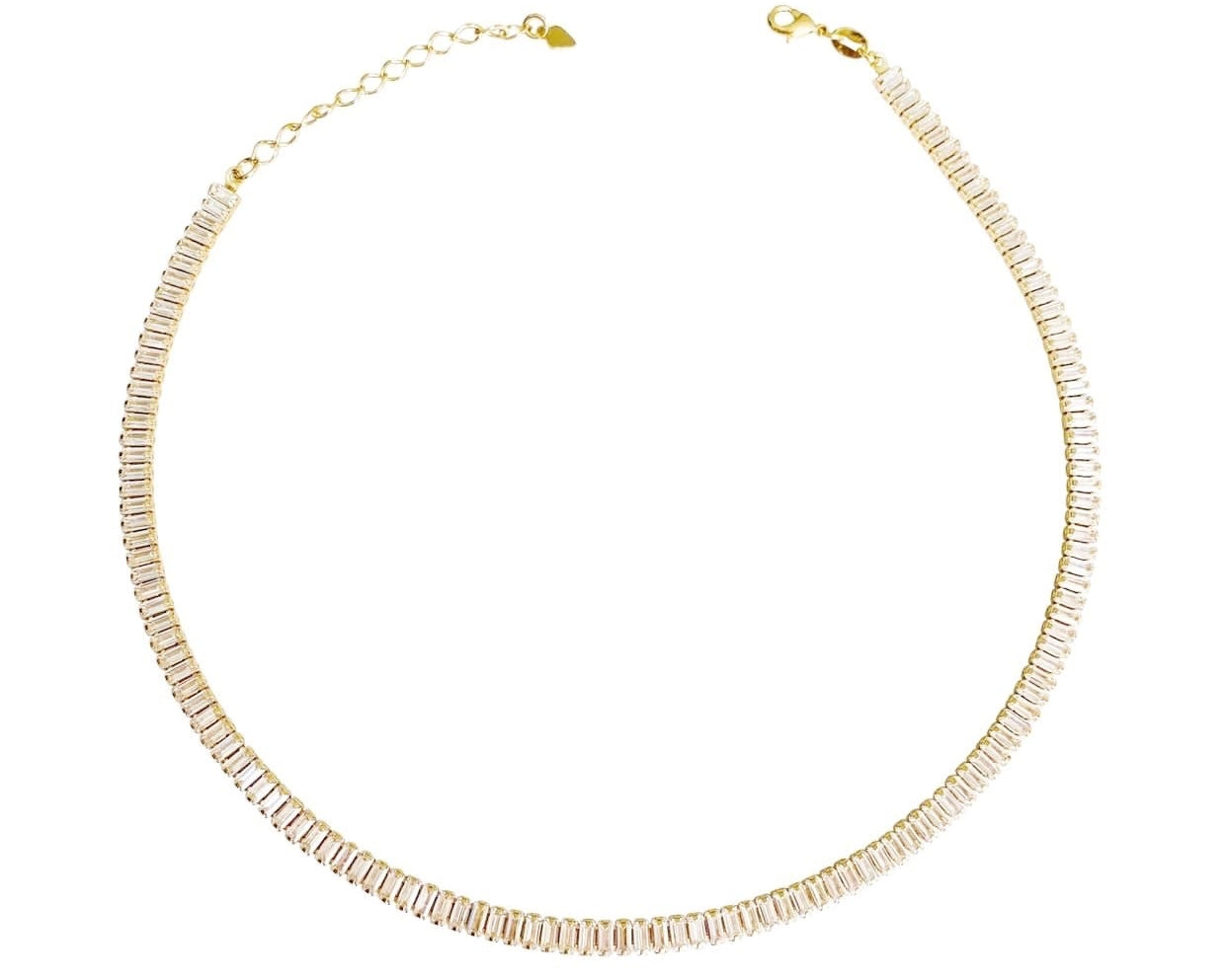 Emerald Cut Tennis Choker - NOA -