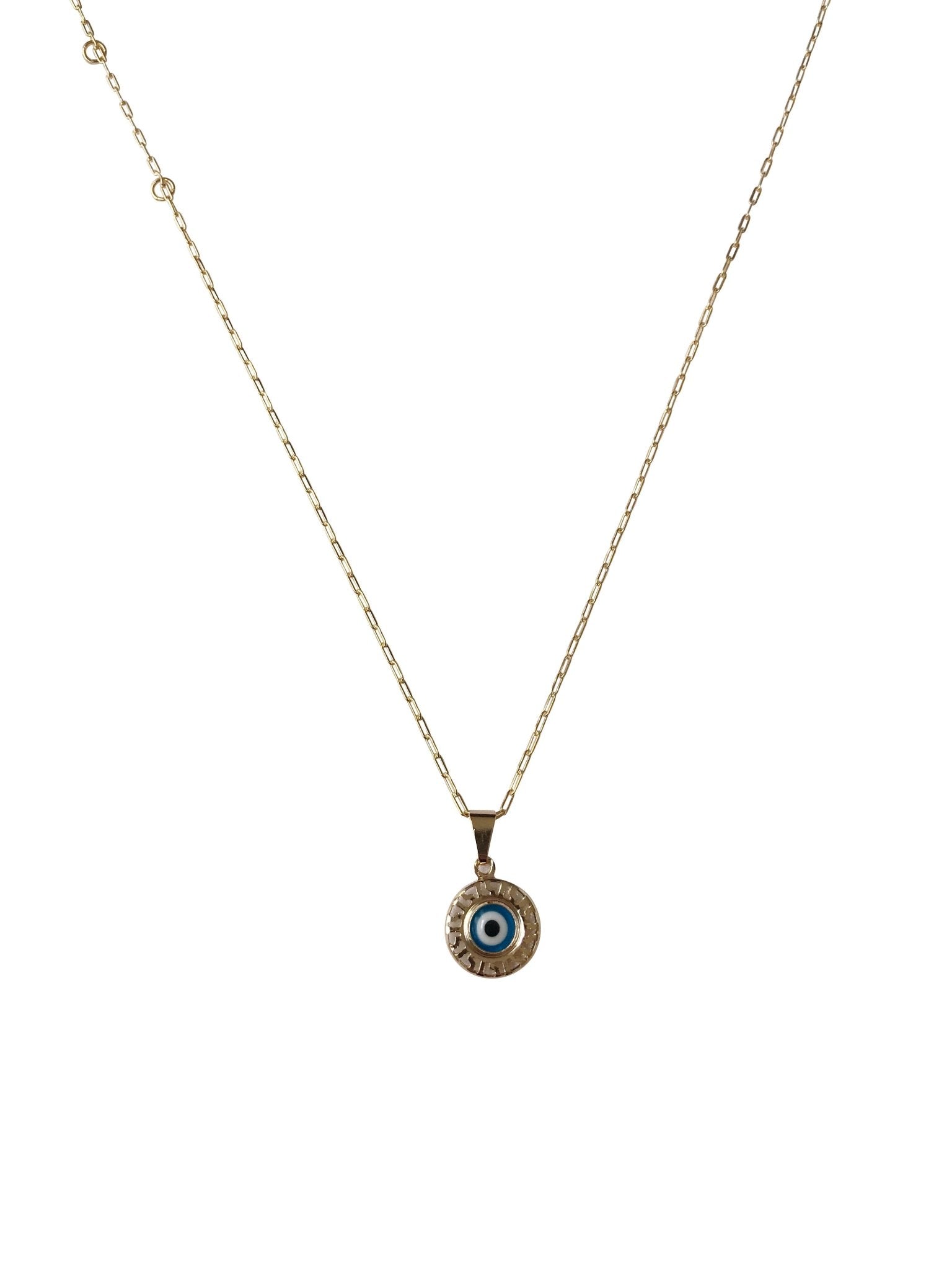 Evil Eye Medallion Necklace - NOA - Necklace