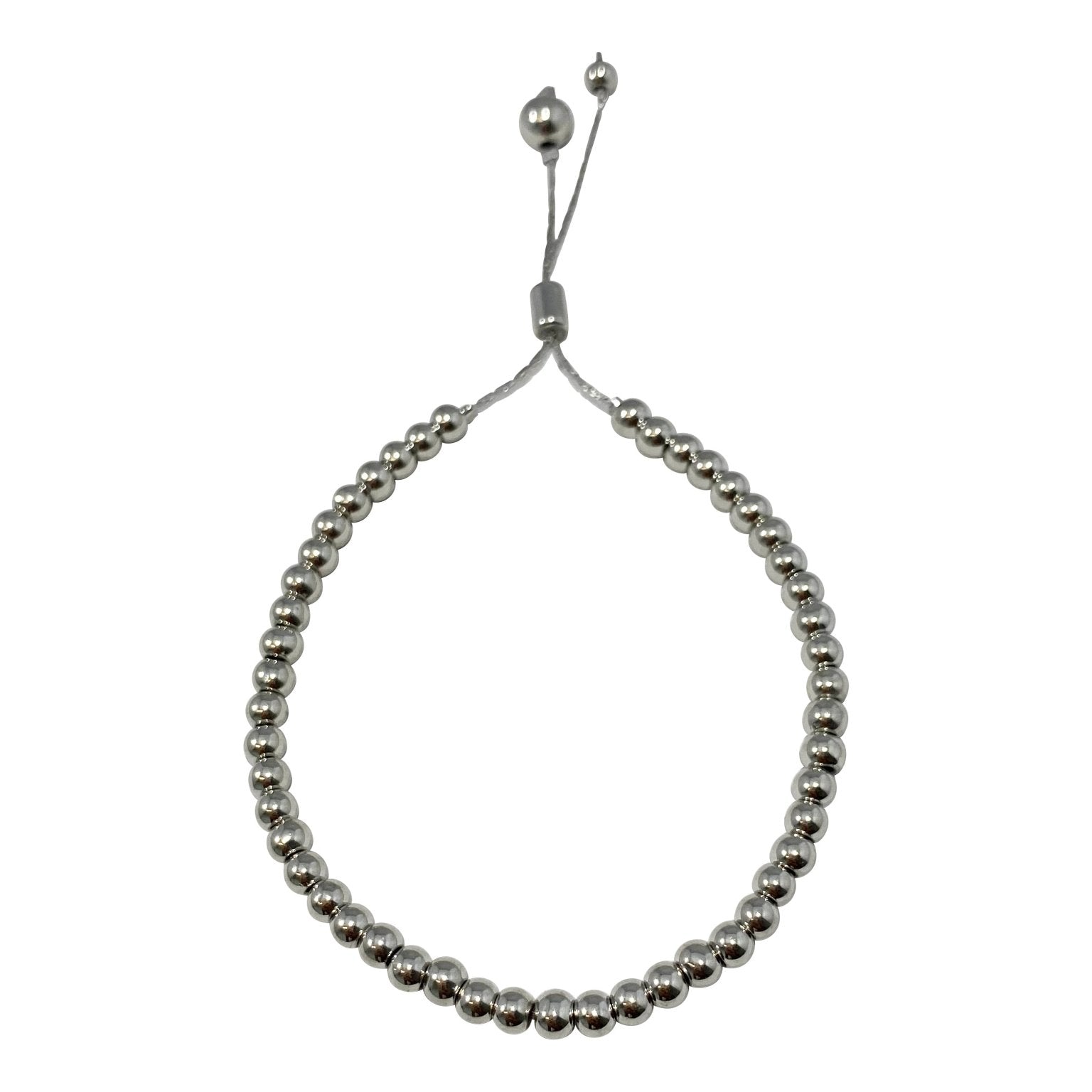Gold Bead Tassel Bracelet WHITE Gold - NOA - Bracelet