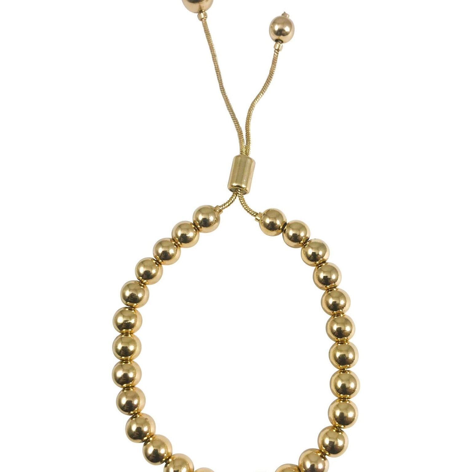 Gold Bead Tassle Bracelet - NOA - Bracelet
