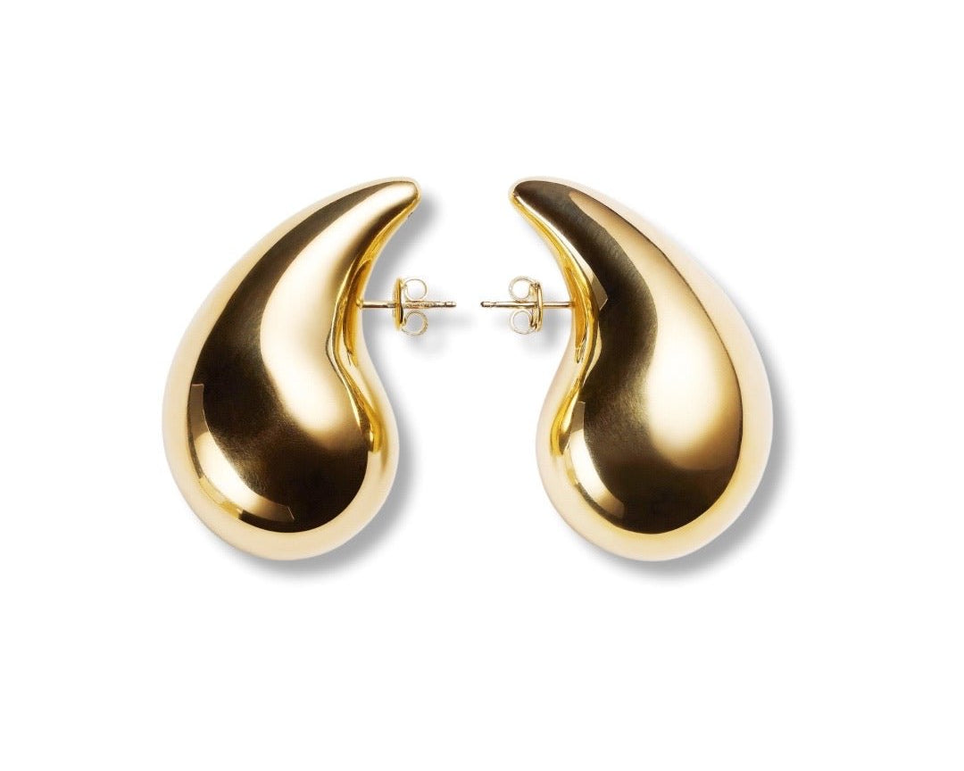 Gold Dome Earrings XL - NOA Jewels -