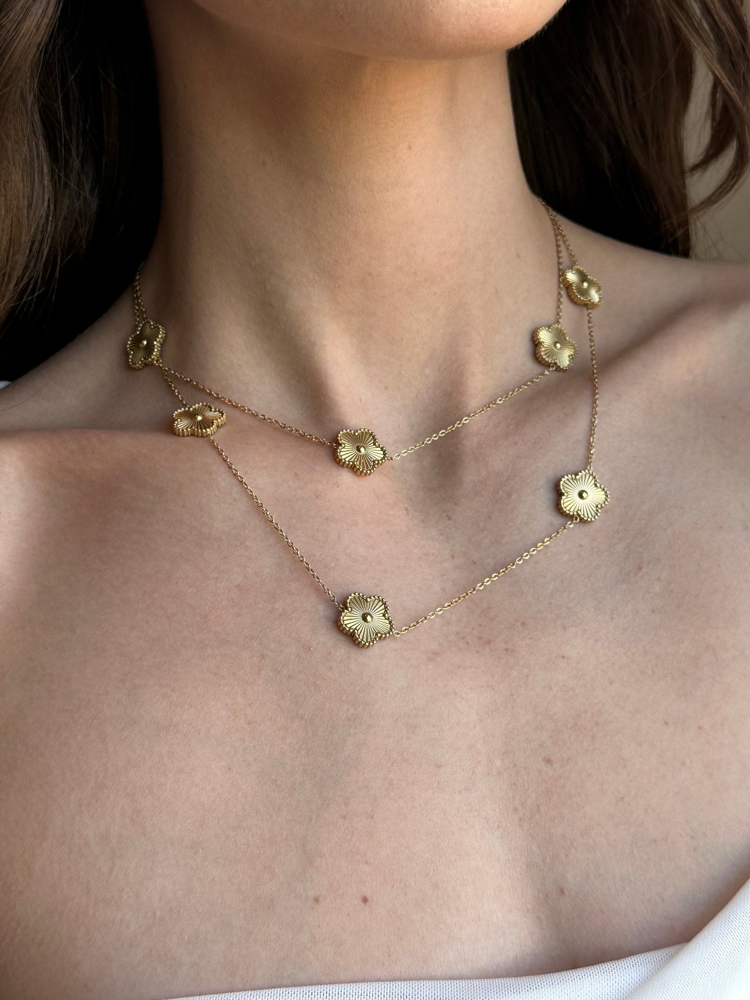 Golden Clover Necklace - NOA Jewels -