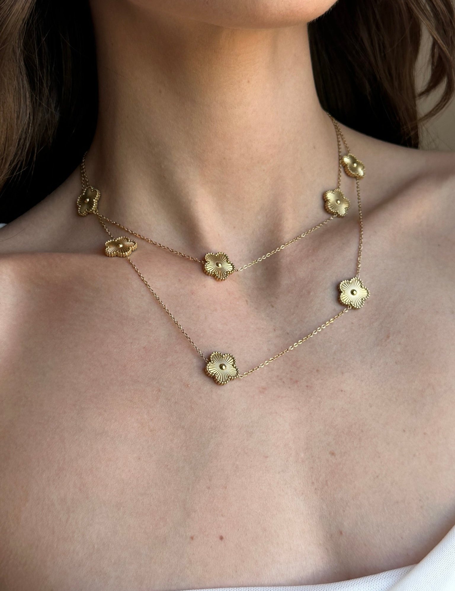 Golden Clover Necklace - NOA Jewels -