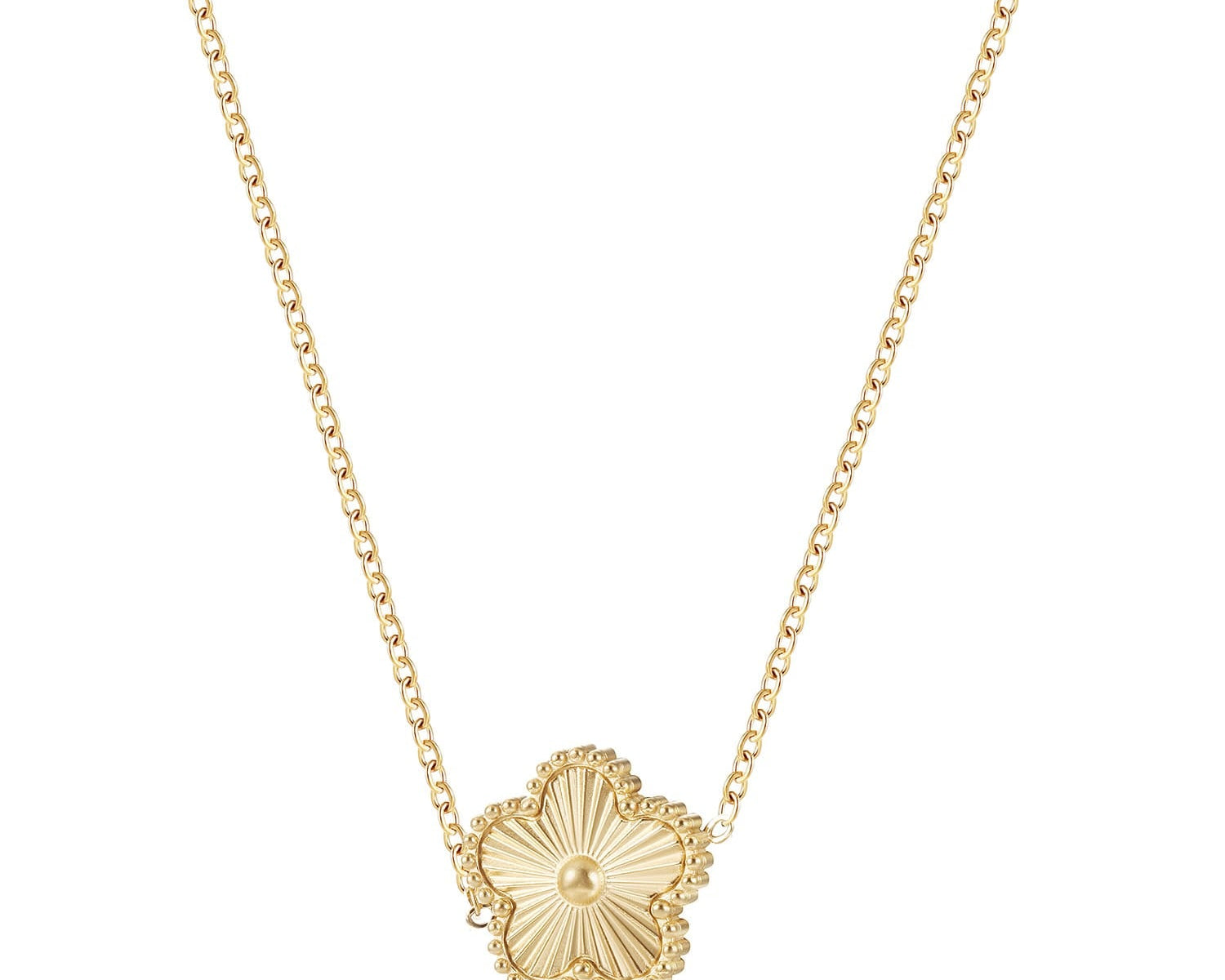 Golden Clover Solitaire - NOA Jewels -