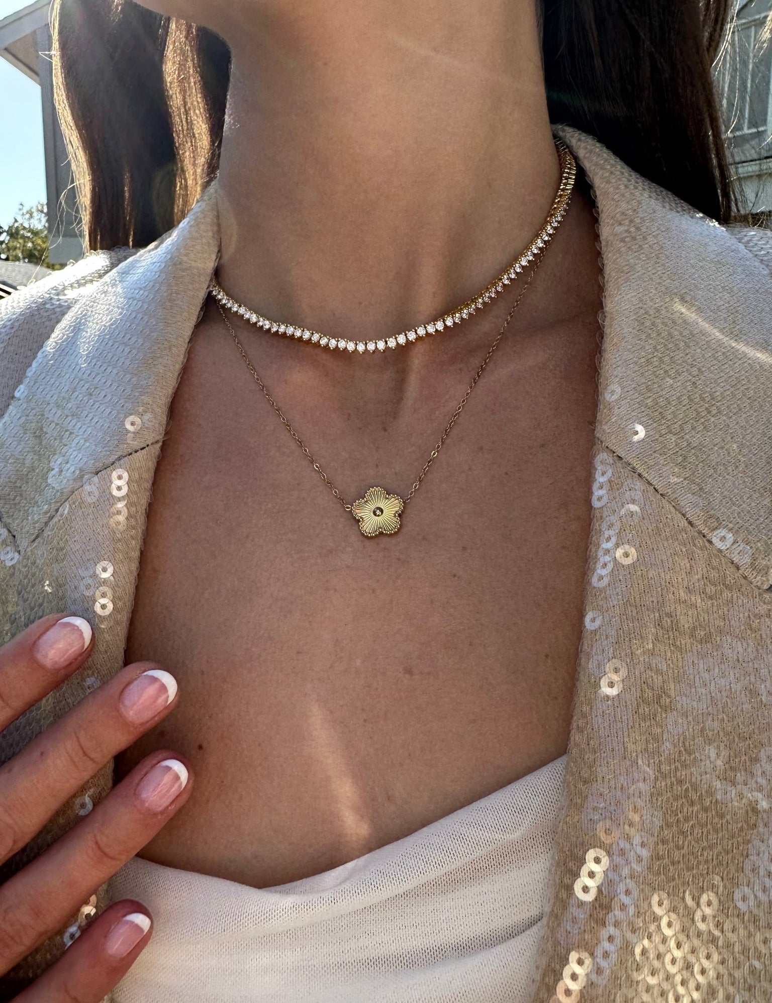 Golden Clover Solitaire - NOA Jewels -