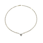 Heart Illusion - Paperclip Heart Necklace - NOA -