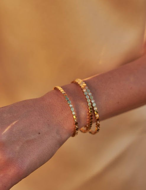 Honey Comb Bangle - NOA -