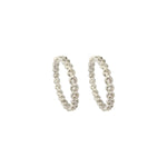Kate (Petite) White Gold - NOA - Earrings