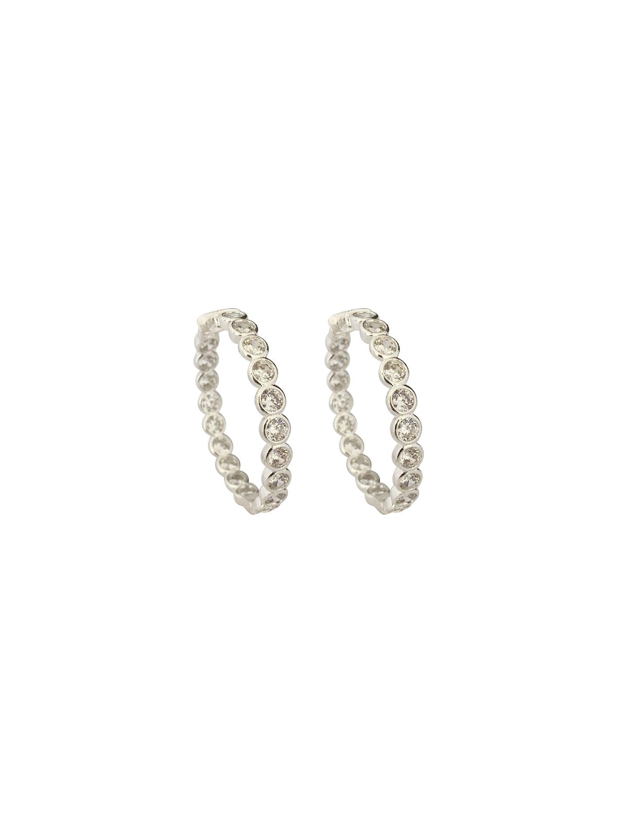 Kate (Petite) White Gold - NOA - Earrings