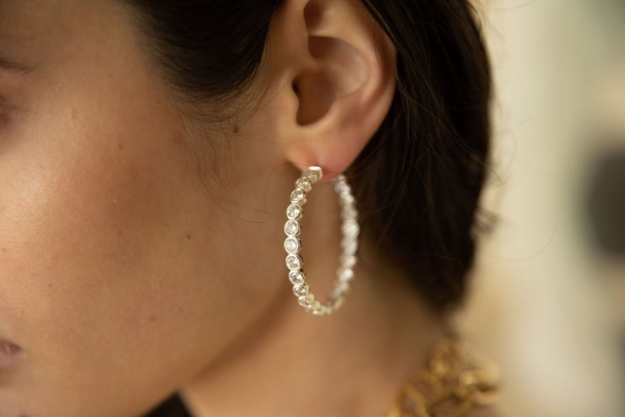 Kate White Gold - NOA - Earrings