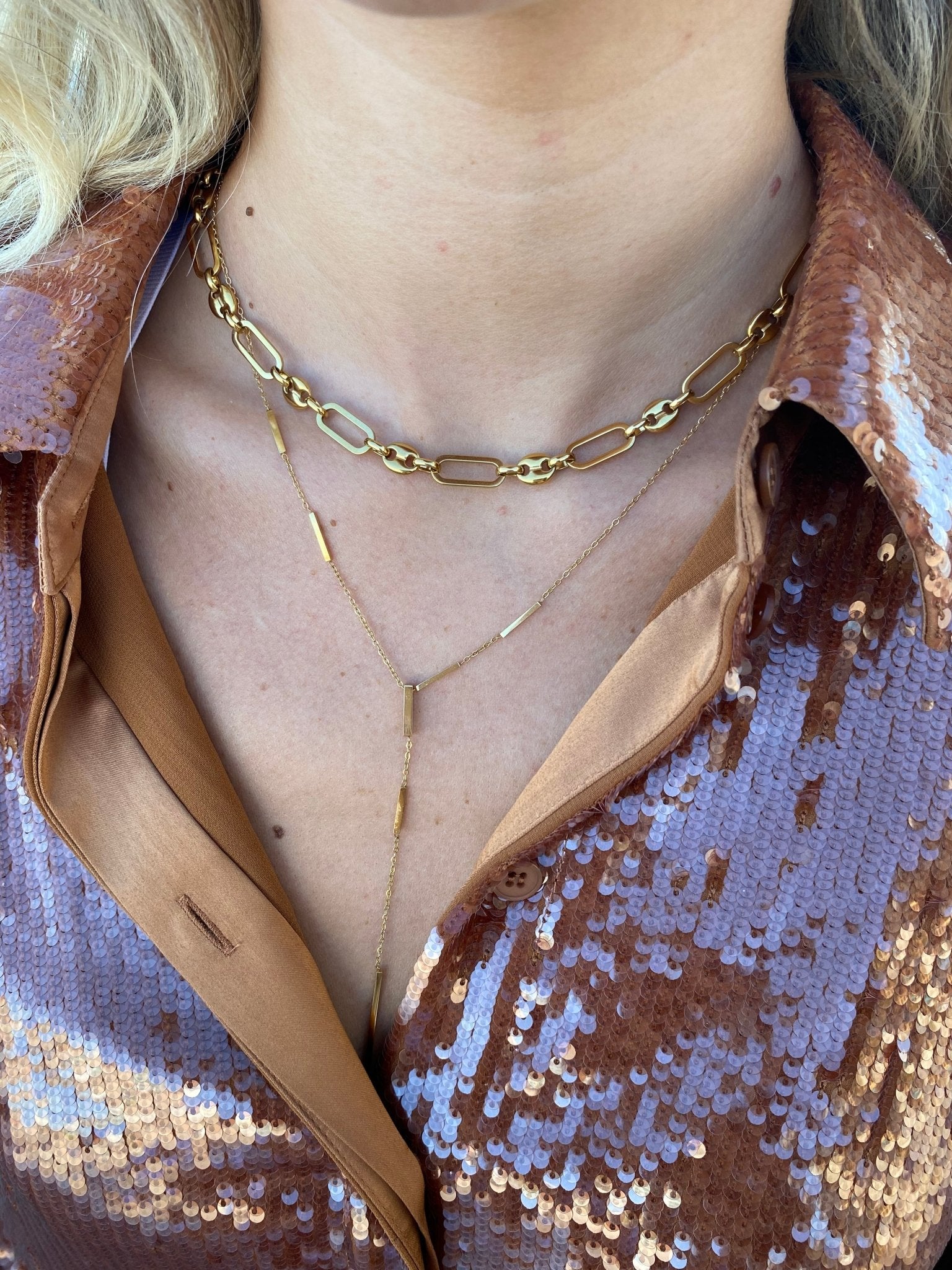 Link and Puff Necklace