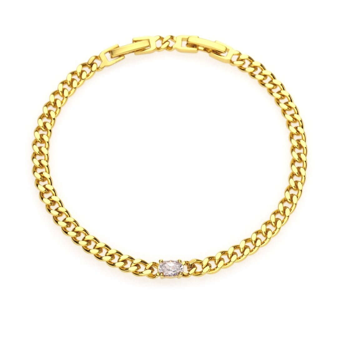 Link Goddess Bracelet Yellow Gold